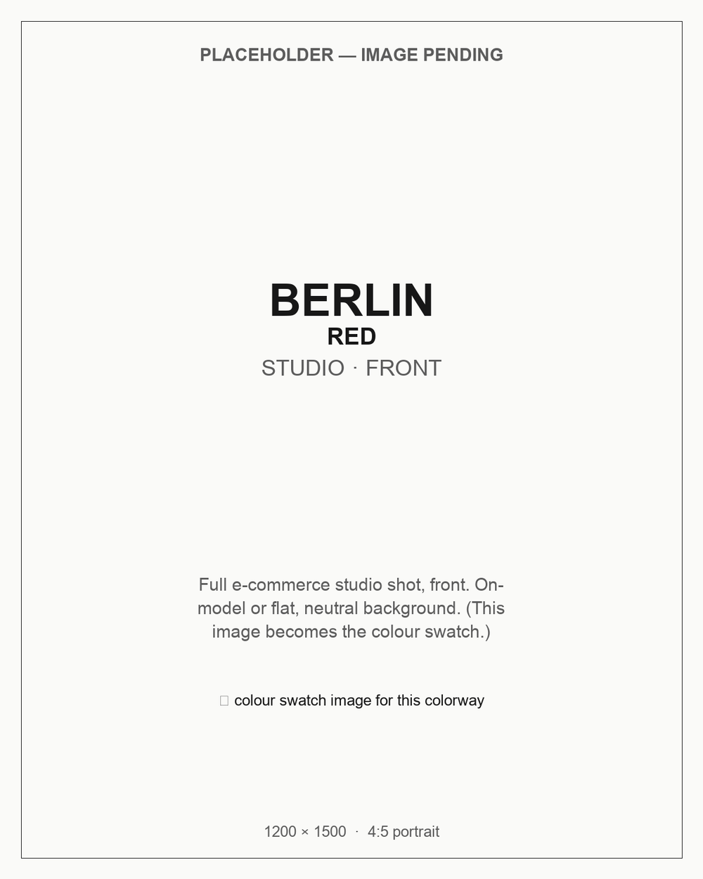 BERLIN – Red – studio front